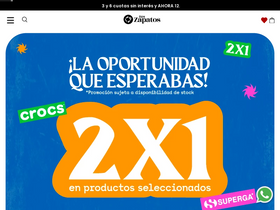 'tuszapatos.com.ar' screenshot