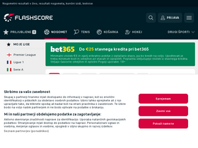 'flashscore.si' screenshot