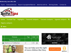 'taifatips.com' screenshot