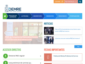 'demre.cl' screenshot