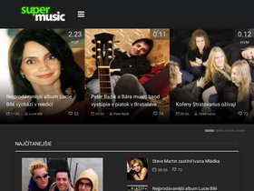 'supermusic.cz' screenshot