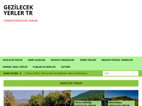 'gezilecekyerlertr.com' screenshot
