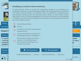 'katzen-forum.net' screenshot