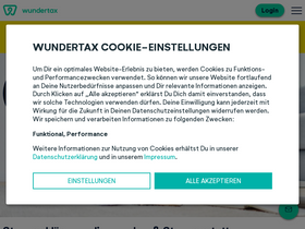 'wundertax.de' screenshot