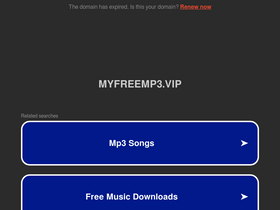 'myfreemp3.vip' screenshot