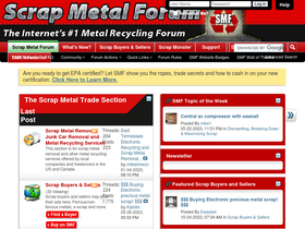 'scrapmetalforum.com' screenshot