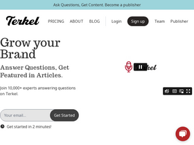 'terkel.io' screenshot