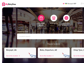 'mydutyfree.net' screenshot