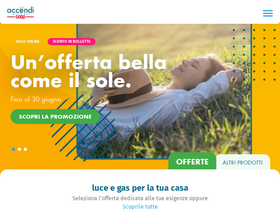 'accendilucegas.it' screenshot