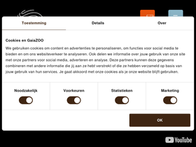 'gaiazoo.nl' screenshot