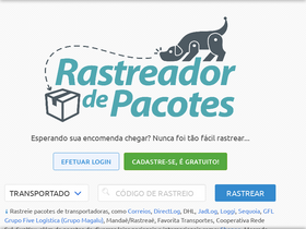 'rastreadordepacotes.com.br' screenshot