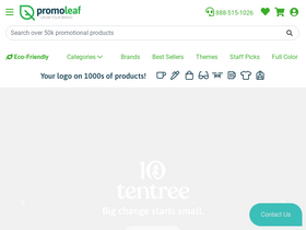 'promoleaf.com' screenshot