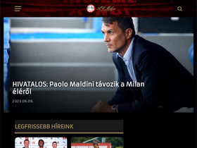 'acmilan.hu' screenshot
