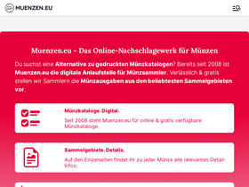 'muenzen.eu' screenshot
