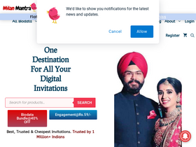 'milanmantra.com' screenshot