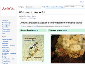 'antwiki.org' screenshot