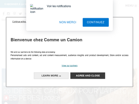 'commeuncamion.com' screenshot