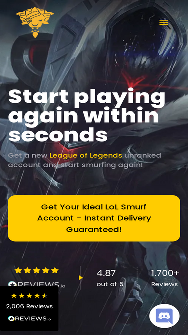 BoostRoyal, Buy League of Legends LoL Smurf Accounts