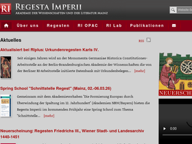 'regesta-imperii.de' screenshot