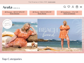 'arula.com' screenshot