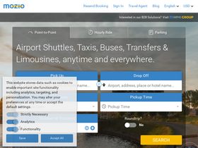 'mozio.com' screenshot