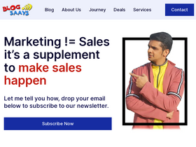 'blogsaays.com' screenshot