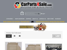 carparts4sale.com homepage screenshot