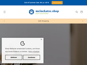 meinekatze.shop homepage screenshot