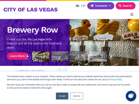 'lasvegasnevada.gov' screenshot