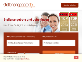 'stellenangebote.de' screenshot