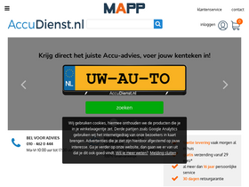 'accudienst.nl' screenshot