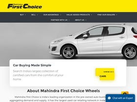 'mahindrafirstchoice.com' screenshot