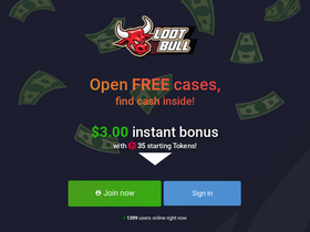 'lootbull.com' screenshot