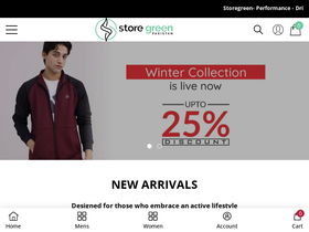 Store Green Pakistan homepage screenshot