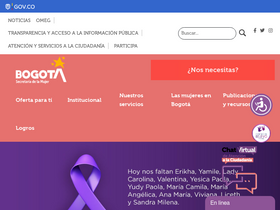 'sdmujer.gov.co' screenshot