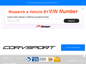 'corvsport.com' screenshot