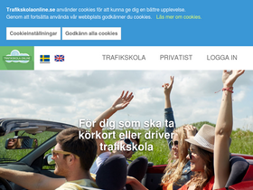 'trafikskolaonline.se' screenshot
