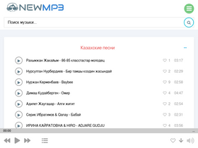 'newmp3.kz' screenshot