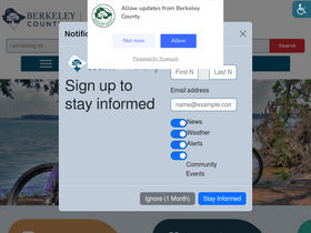 'berkeleycountysc.gov' screenshot