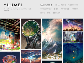 'yuumeiart.com' screenshot