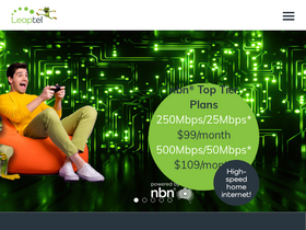 'leaptel.com.au' screenshot