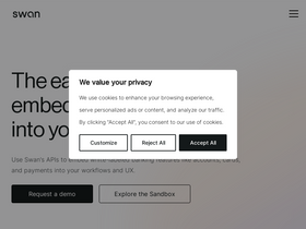 'swan.io' screenshot