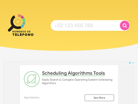 'numerosdetelefono.mx' screenshot