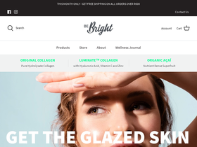 bebright.co.za homepage screenshot