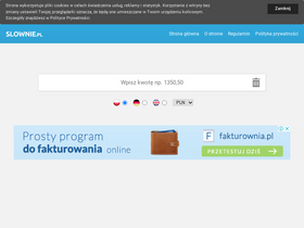 'slownie.pl' screenshot