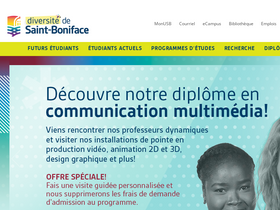 'ustboniface.ca' screenshot