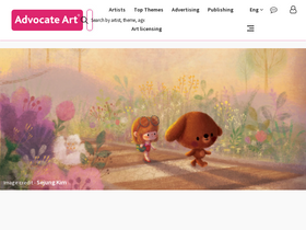 'advocate-art.com' screenshot