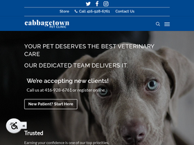 'cabbagetownpetclinic.com' screenshot