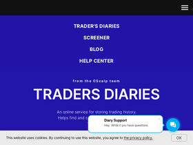 'tradersdiaries.com' screenshot