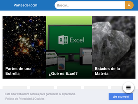 'partesdel.com' screenshot